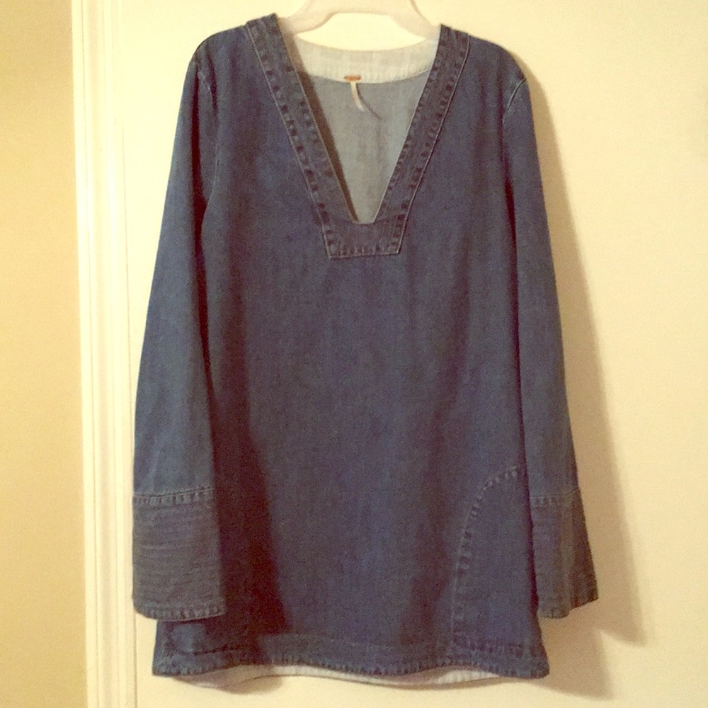Free People denim dress!
